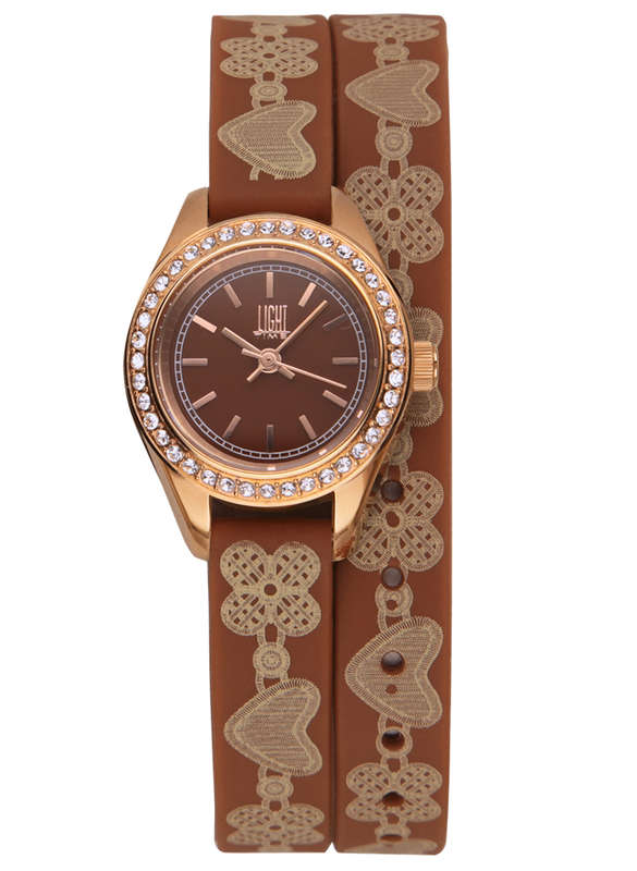LIGHT TIME ROCOCO - Brown Strass (L163E)