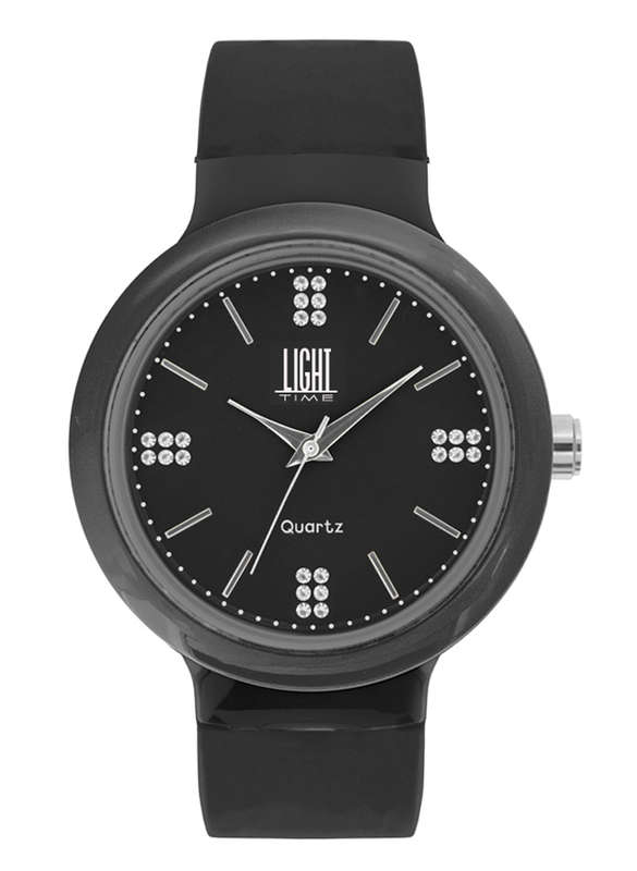 LIGHT TIME EUROPE Black / Strass (L178B)