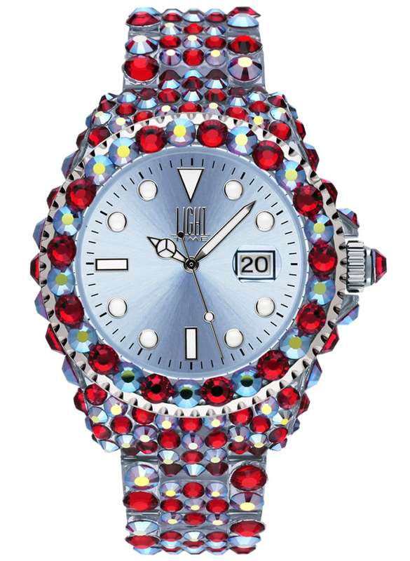 LIGHT TIME MEDITERRANEO - Full Strass / Light Blue (L602E)