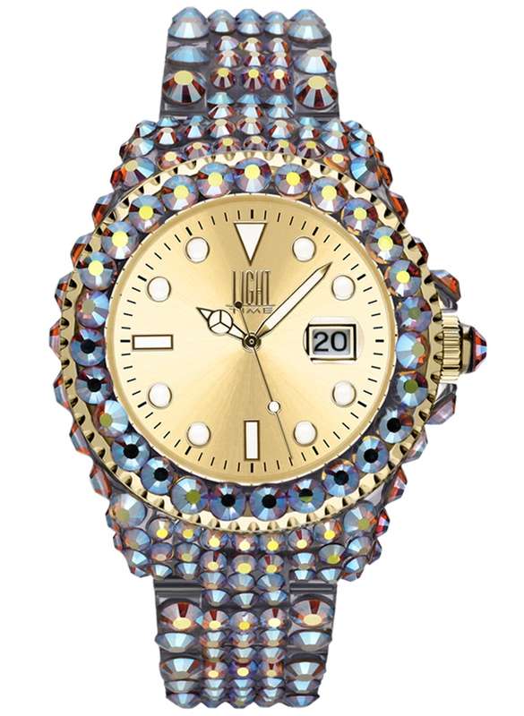 LIGHT TIME MEDITERRANEO - Full Strass / Gold (L602O)