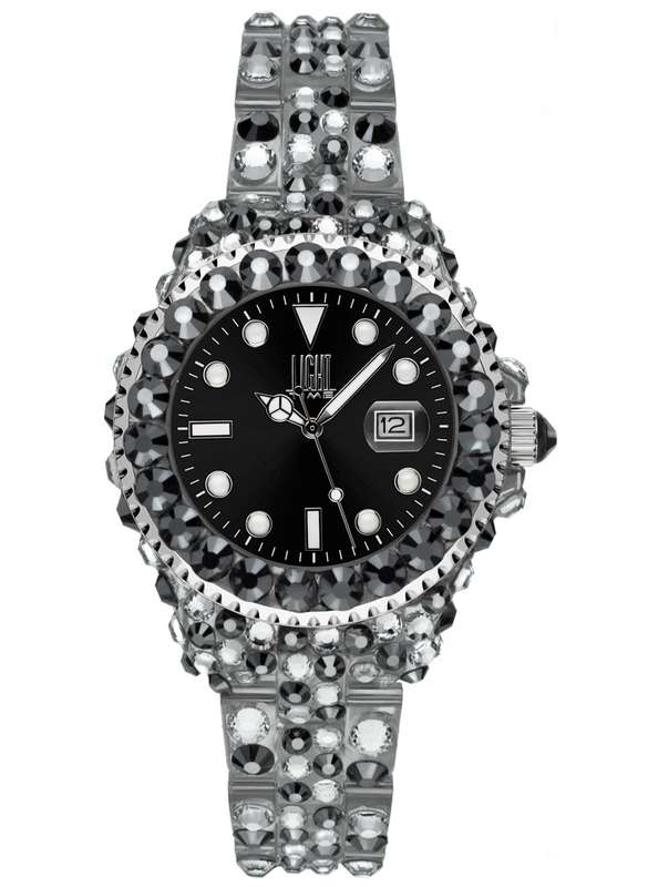 LIGHT TIME MEDITERRANEO - Full Strass / Black (L603C)