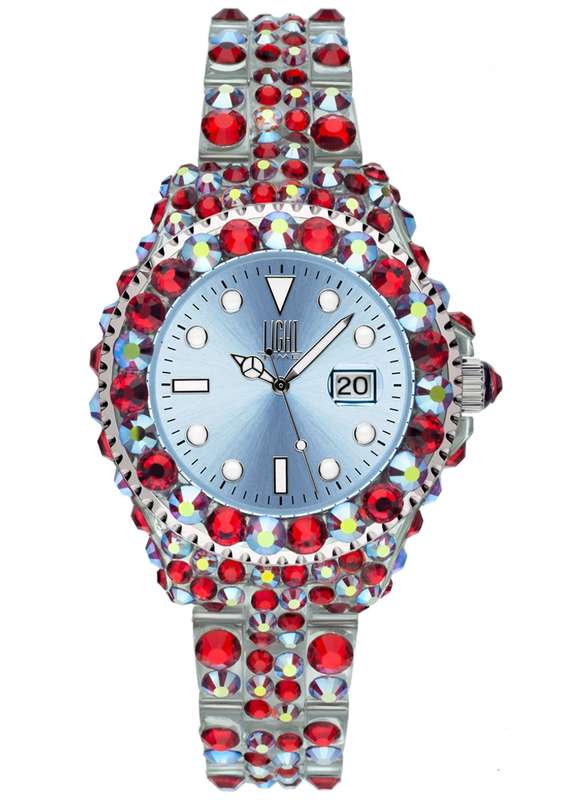 LIGHT TIME MEDITERRANEO - Full Strass / Light Blue (L603E)