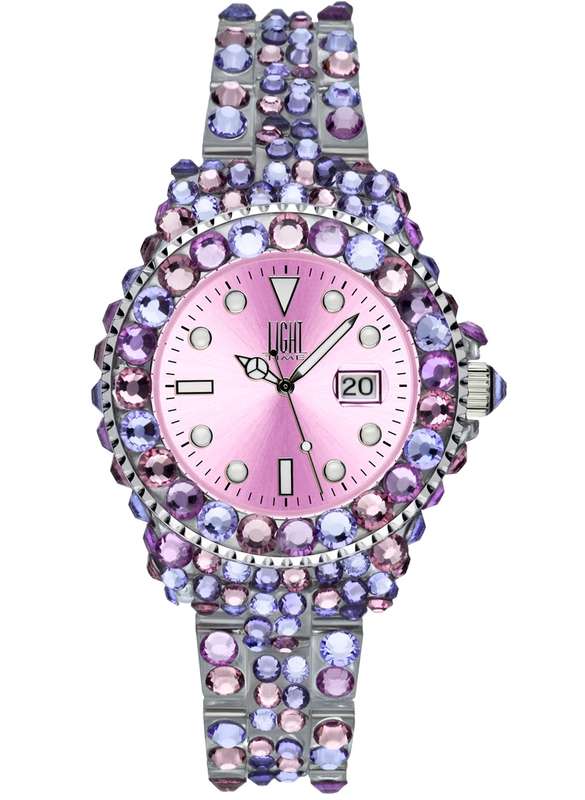 LIGHT TIME MEDITERRANEO - Full Strass / Pink (L603G)