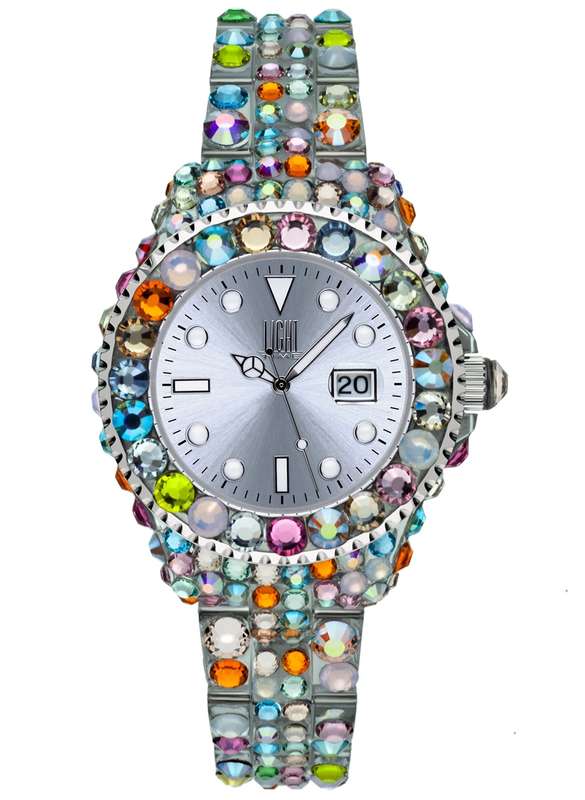 LIGHT TIME MEDITERRANEO - Full Strass / Silver (L603N)