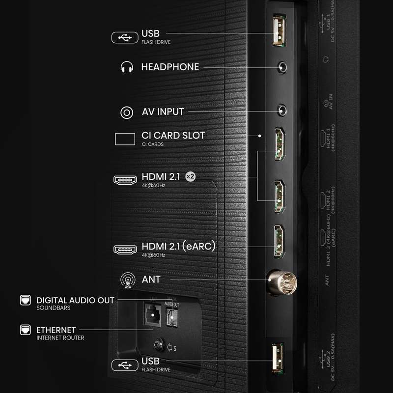 Hisense 85Q6N 85 inch 60HZ QLED,4K AI Upscaler,Dolby Vision,120 High Refresh Rate (LEDN85Q6N)