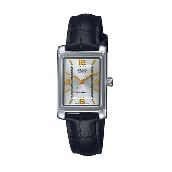 CASIO COLLECTION TANK, LEATHER - ARGENTEE (LTP-1234PL-7A2EF)