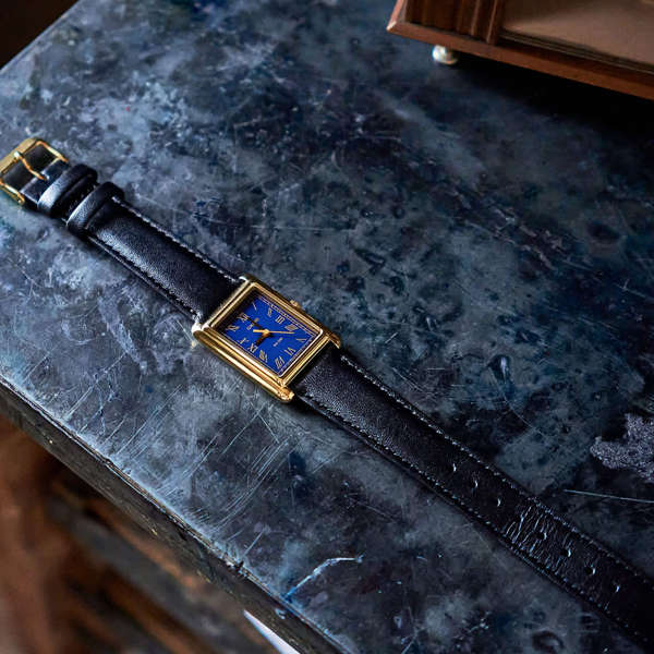 CASIO COLLECTION LADY TANK, GOLD, LEATHER - BLUE (LTP-B165GL-2BVEF)