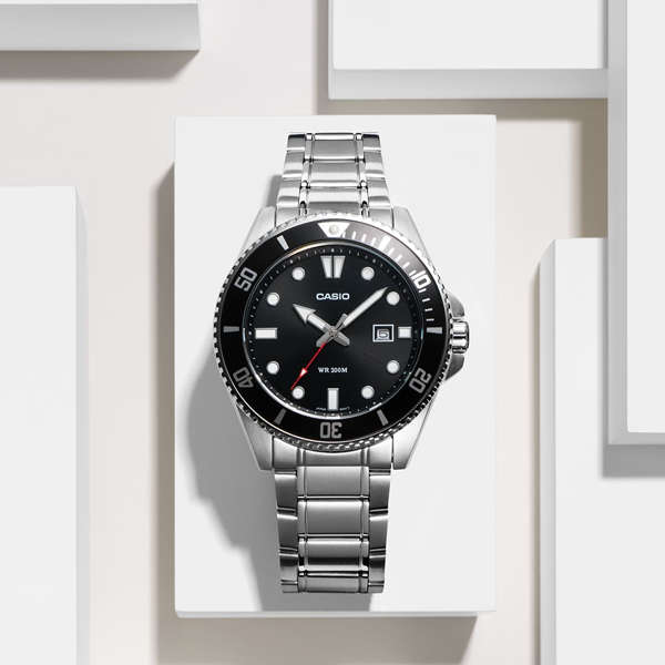 CASIO SPORT DIVER DATE 200M - BLACK (MDV-107D-1A1VEF)