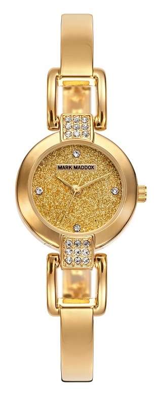 Mark Maddox Women's Watch (mf0006-27)-golden chic