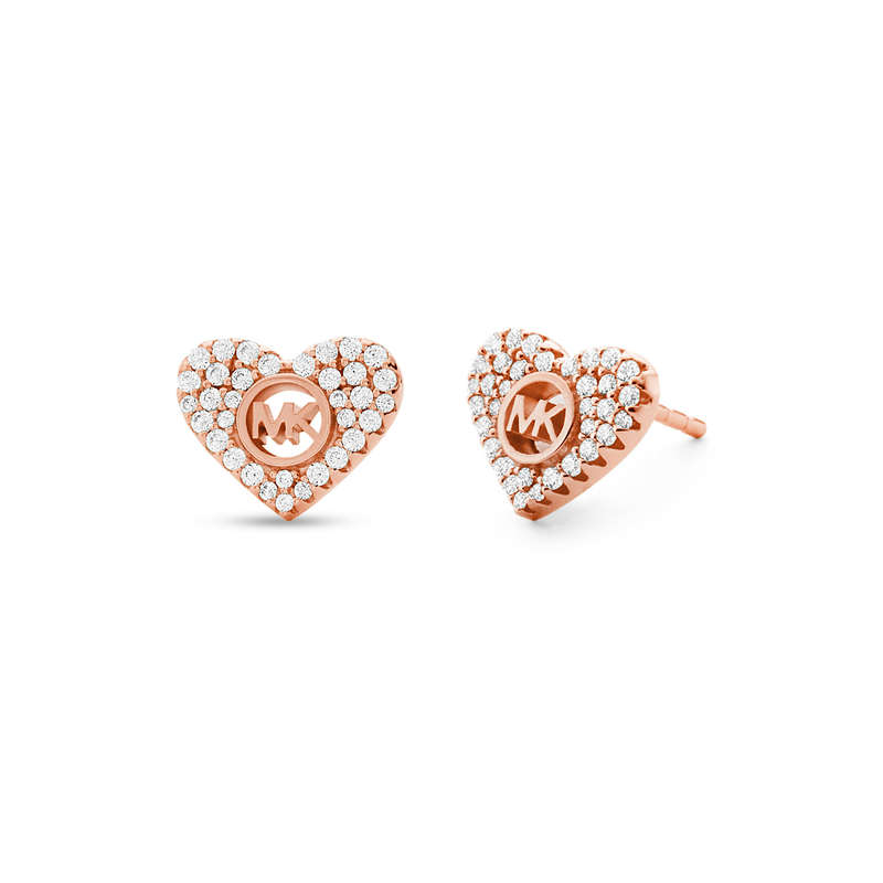 MICHAEL KORS PREMIUM SILVER COLLECTION HEART STUD (MKC1527AN791)