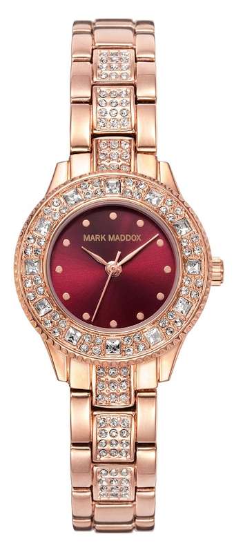 Mark Maddox Unisex Watch (Mm0019-77)-Pink Gold