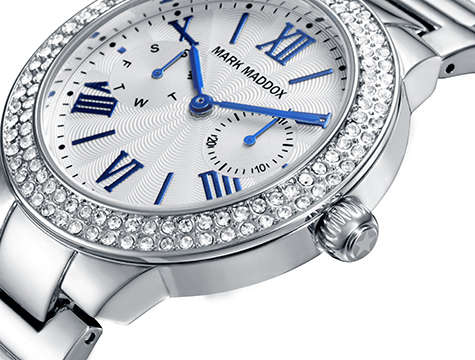 Mark Maddox Unisex Watch (Mm2001-03)-Trendy Silver