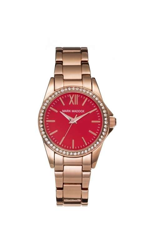 Mark Maddox Unisex Watch (Mm3015-77)-Pink Gold