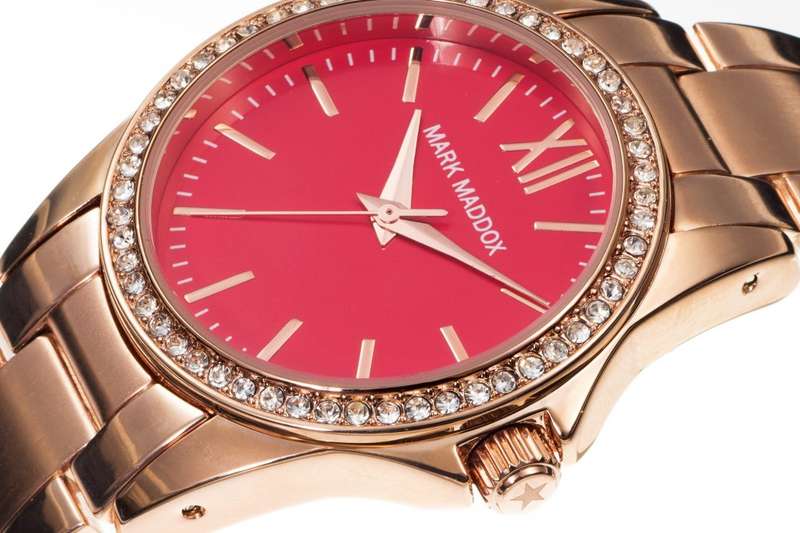 Mark Maddox Unisex Watch (Mm3015-77)-Pink Gold