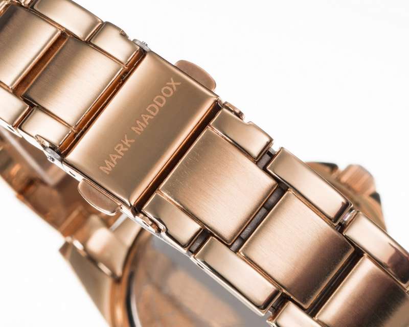 Mark Maddox Unisex Watch (Mm3015-77)-Pink Gold