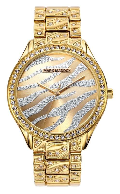 Mark Maddox Unisex Watch (Mm6006-20)-Golden Chic