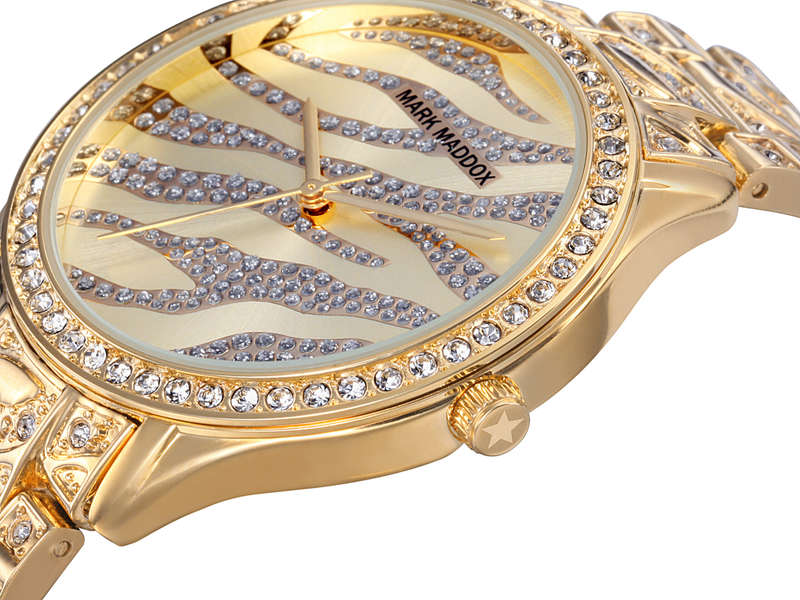 Mark Maddox Unisex Watch (Mm6006-20)-Golden Chic