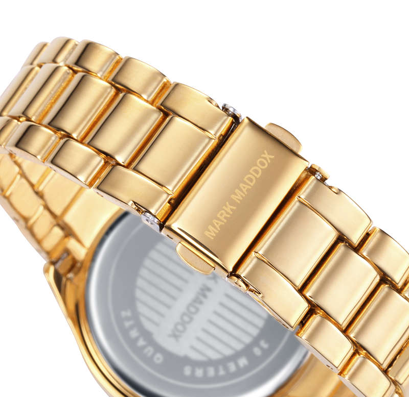 Mark Maddox Unisex Watch (Mm6006-20)-Golden Chic