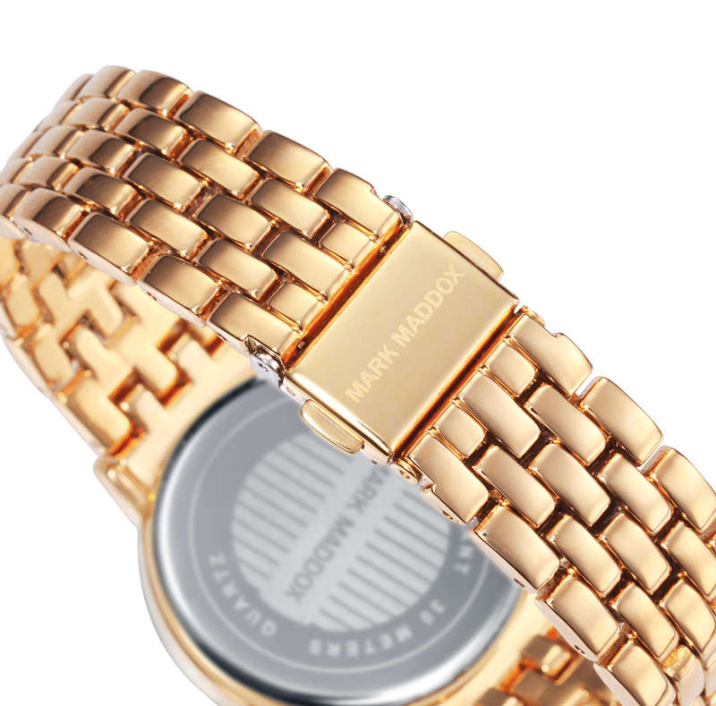 Mark Maddox Women's Watch (mm7007-27)-golden chic