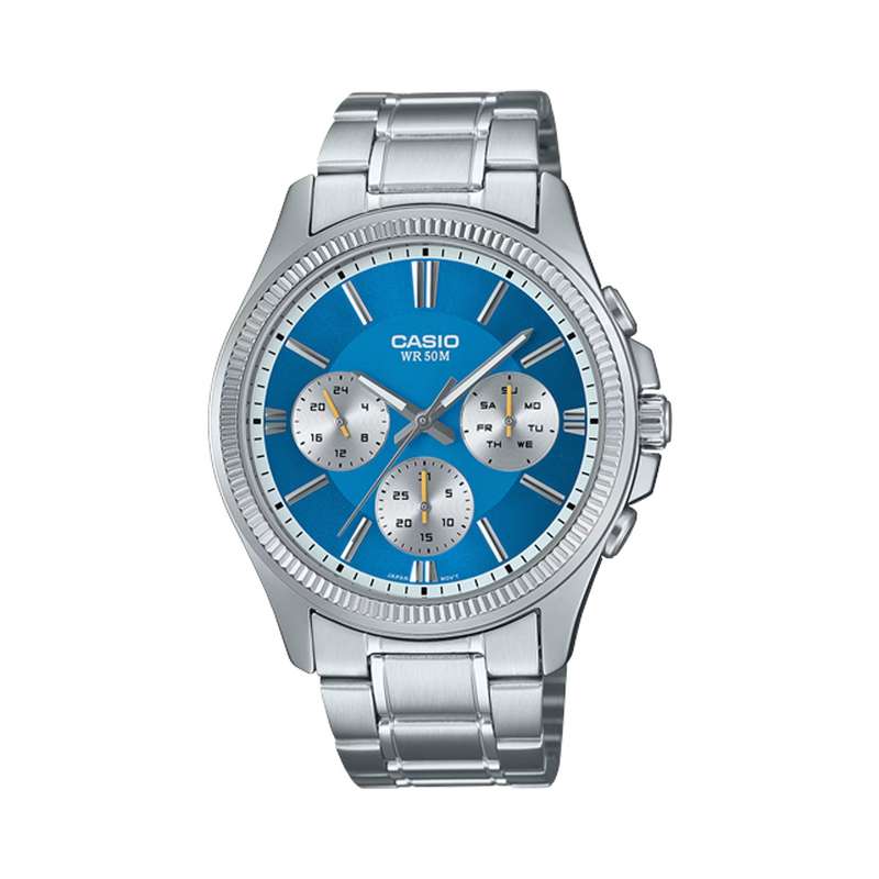 CASIO DAY DATE MULTIFUNCTION - LIGHT BLUE (MTP-1375PD-2A2VEF)