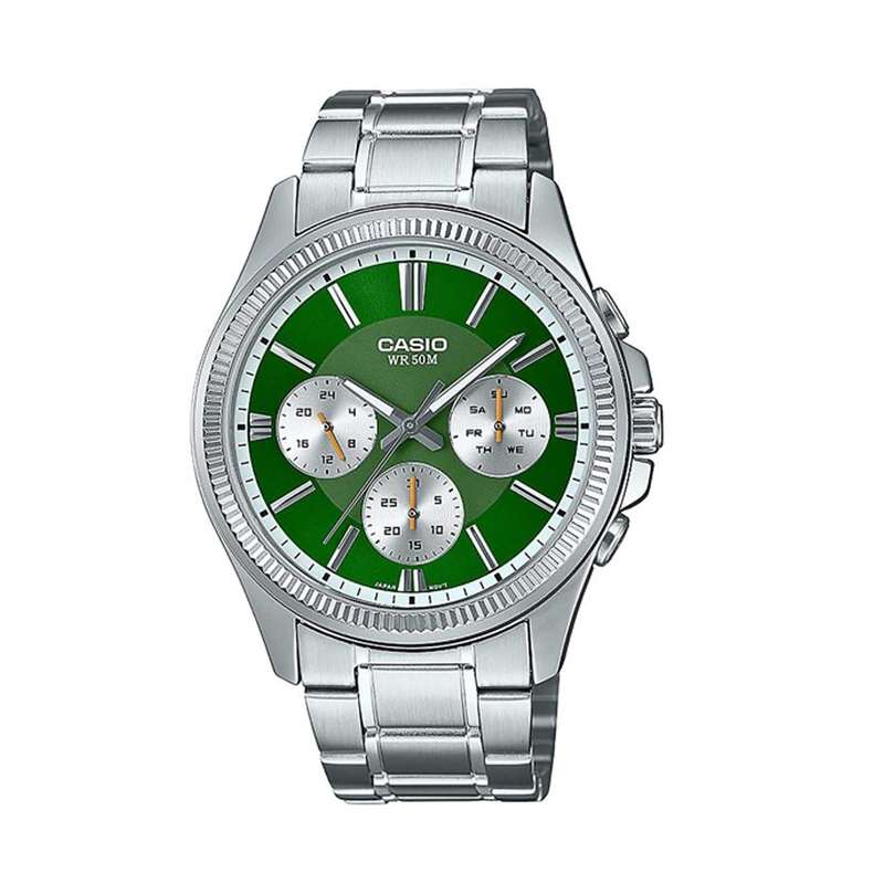 CASIO DAY DATE MULTIFUNCTION - GREEN (MTP-1375PD-3AVEF)