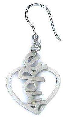 AMBROSINI JEWELS - ORECCHINI ARGENTO 925Â° cuore finitura bianca satinata (OC 01 11 01)