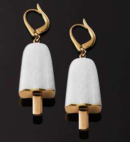 AMBROSINI JEWELS -  ORECCHINI ARGENTO 925Â°  ghiacciolo finitura rosÃ© pietra bianca medi (21...