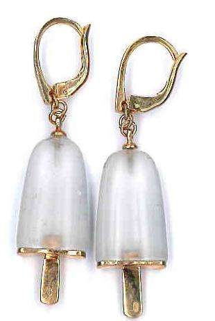AMBROSINI JEWELS -  ORECCHINI ARGENTO 925Â°  ghiacciolo finitura rosÃ© pietra ghiaccio medi (...