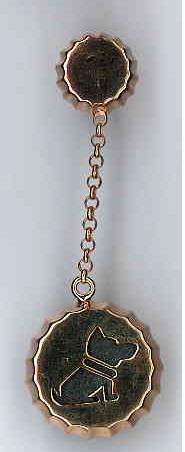 AMBROSINI JEWELS - ORECCHINI ARGENTO 925Â° tappo finitura rosÃ© cane (OTA 02 02)