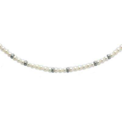 Miluna Ladies Pearl Necklace (Pcl1002b)