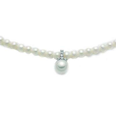 Miluna Ladies Pearl Necklace (Pcl2079)