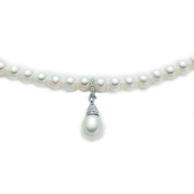 Miluna Ladies Pearl Necklace (Pcl2181)