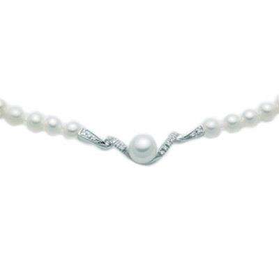 Miluna Ladies pearl Necklace (pcl2182)