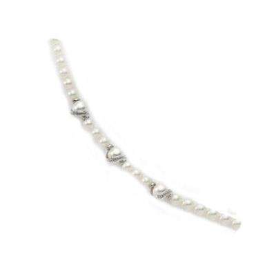 Miluna Ladies Pearl Necklace (Pcl337)