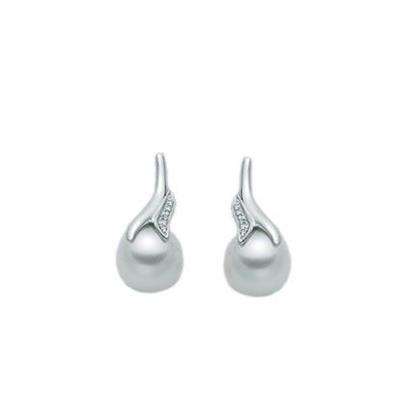 Miluna Ladies pearl Earrings (per1322)