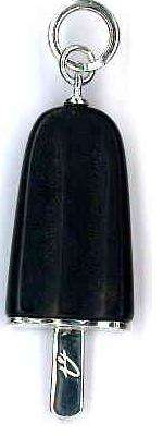 AMBROSINI JEWELS -  PENDENTE ARGENTO 925Â°  ghiacciolo finitura bianca pietra nera grande (26x1...