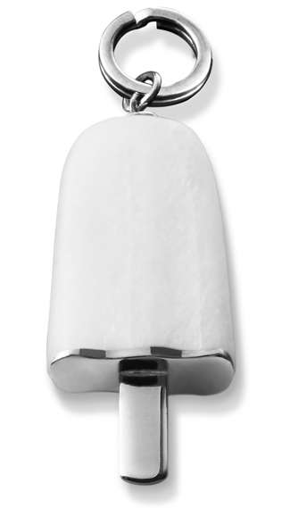 AMBROSINI JEWELS -  PENDENTE ARGENTO 925Â°  ghiacciolo finitura bianca pietra biancamedio (29.5...