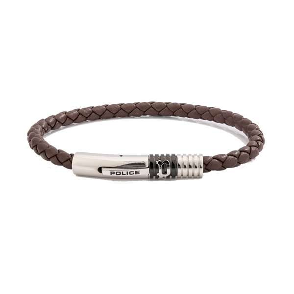 Police Jewels Men's leather Bracelet (pj26430blc02)