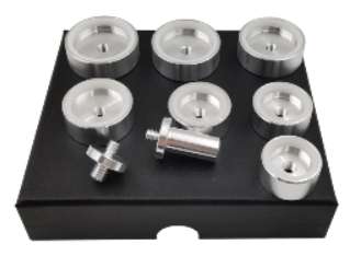 Assortimento 7 tasselli in alluminio & derlin per installare ghiere - Set of 7 aluminum & derlin ...