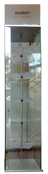 SWATCH BIJOUX WINDOW - H 2.10mt - base 40x40 cm (SWATCH BIJOUX WINDOW)