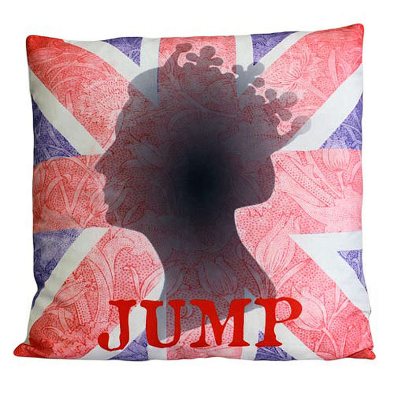 CUSCINI LETTERARI - Copricuscino in Juta lavata / Cotton pillow case  JUMP - Size 40x40cm (UNIONJ...