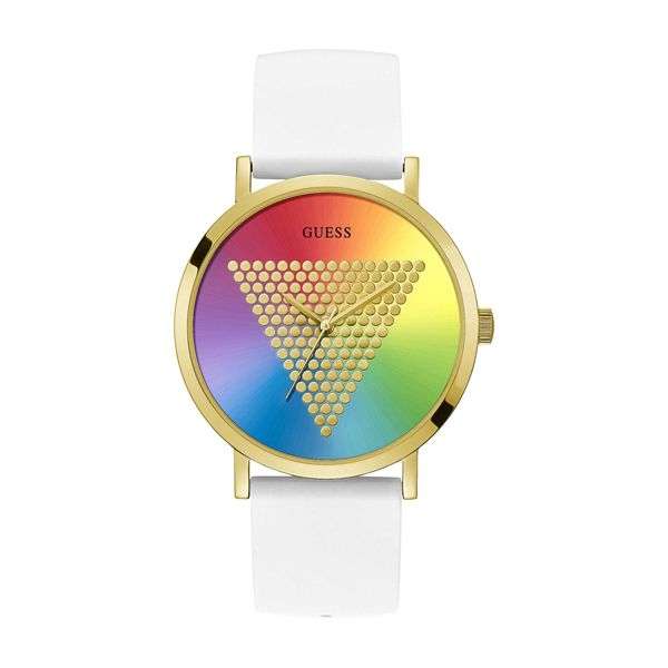 Guess Mens Watch (W1161g5) - Logo Silicone