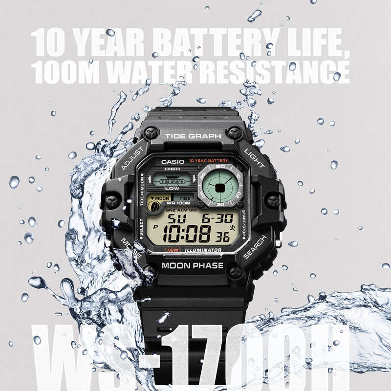 CASIO SPORT ILLUMINATOR TIDE GRAPH (WS-1700H-1AVEF)