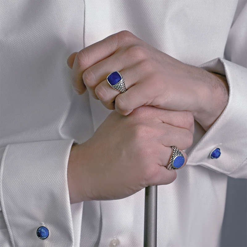 Albert M. Jewels Men's Cufflinks (WSOX00174-LPS)