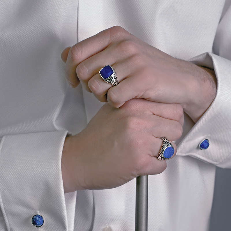 Albert M. Jewels Men's Cufflinks (WSOX00174-TRQ)