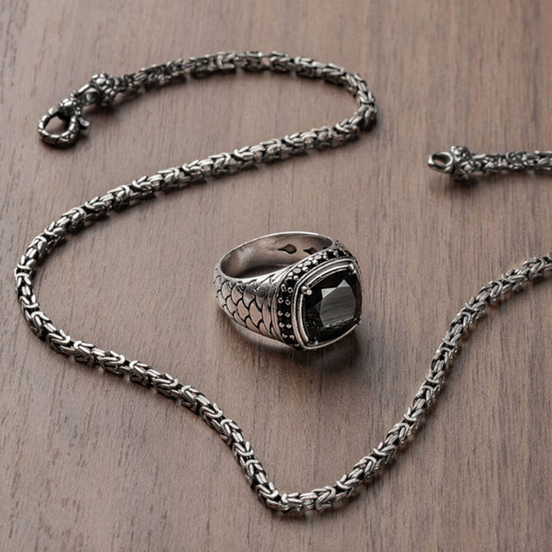 Albert M. Jewels Men's Necklace (WSOX00196-S-60)