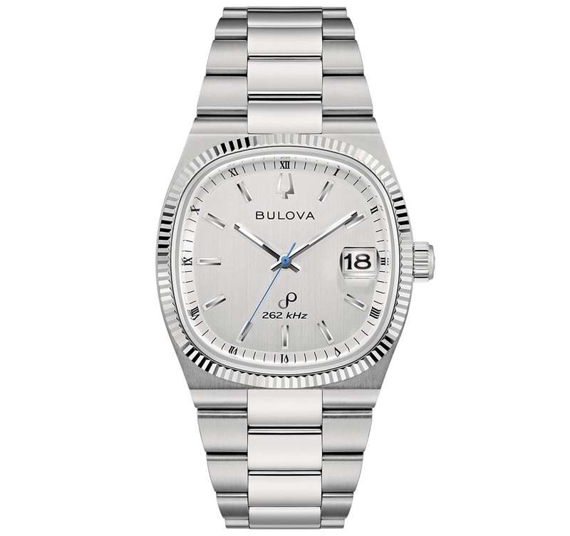 Bulova Classic Super Seville 262kHz Precisionist Stainless Steel Bracelet Silver Dial Quartz 96B4...