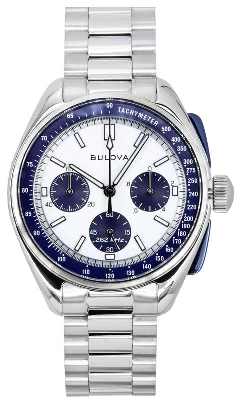 Bulova Lunar Pilot Archive Series Special Edition Chronograph Silver Dial Quartz 98K112 Men's Wat...
