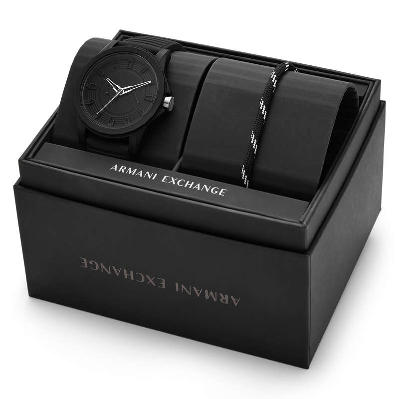 A|X Armani Exchange Men's Watch and Bracelet Jewellery Set (AX7159SET)