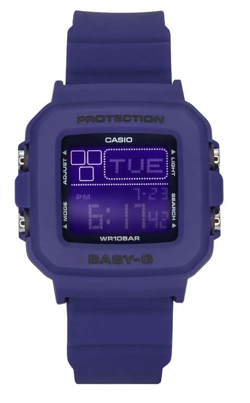 Casio Baby-G Plus Digital 30th Anniversary Blue Resin Strap Quartz BGD-10K-2 100M Women's Watch W...
